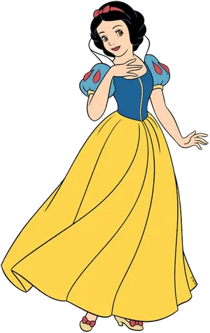 Snow White Classic Pose PNG Image