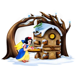 Snow White Fairytale Scene Png Xmx37 PNG Image