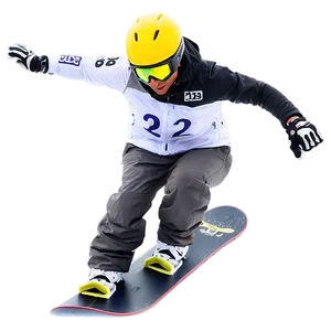 Snowboarder Racing PNG Lhy PNG