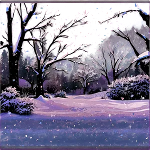 Snowfall Scenery Png Tag PNG Image