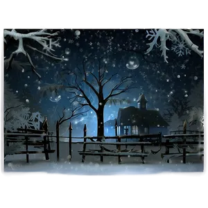 Snowflakes Falling On Christmas Eve PNG 06252024 PNG