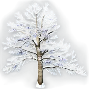 Snowy Aspen Tree Png Okv PNG Image