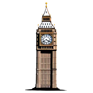 Snowy Big Ben Winter Scene Png 81 PNG Image