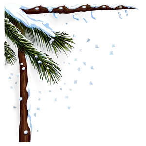 Snowy Branch Border Png Nil33 PNG Image