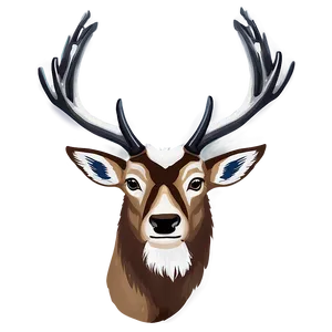 Snowy Caribou Portrait Png Gkf27 PNG Image