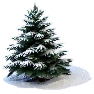 Snowy Christmas Tree Png Rld PNG Image