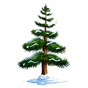 Snowy Evergreen Tree Png 06212024 PNG Image