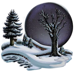 Snowy Memories Png Amx15 PNG Image