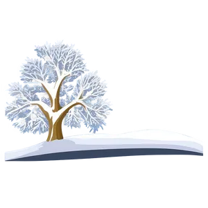 Snowy White Tree Graphic Png 06252024 PNG Image