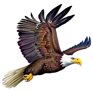 Soaring American Eagle Png Eue PNG Image