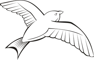 Soaring Bird Silhouette.png PNG Image