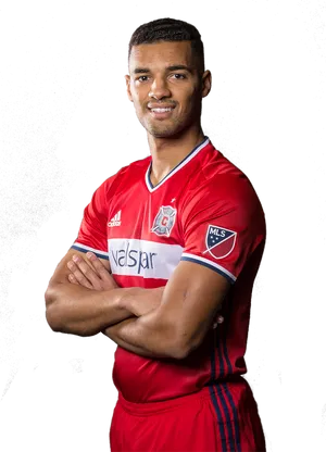 Soccer Player Chicago Fire F C Portrait PNG Image