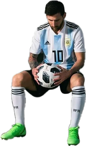 Soccer_ Player_ Contemplating_ Strategy PNG Image