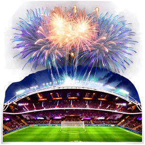 Soccer Stadium Fireworks Celebration Png 62 PNG Image