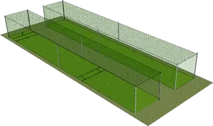 Soccer Training Facility Design PNG Image