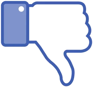 Social Media Dislike Icon PNG Image