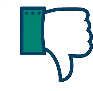 Social Media Dislike Icon PNG Image