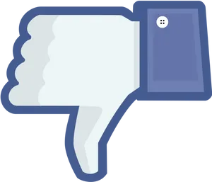 Social Media Dislike Thumb Down PNG Image