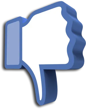 Social Media Dislike Thumb Down PNG Image