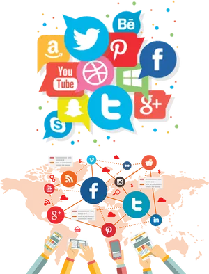 Social Media Global Influence PNG