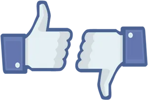 Social Media Like Dislike Icons PNG Image