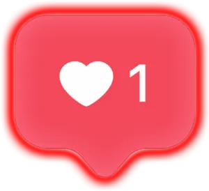 Social Media Like Notification Icon PNG Image