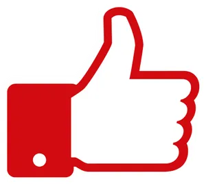 Social Media Thumb Up Icon PNG Image