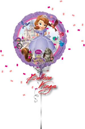 Sofia The First Balloon Design PNG Image