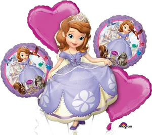 Sofia The First Balloons PNG Image