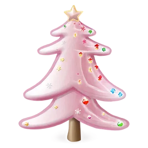 Soft Pink Christmas Tree Png 06122024 PNG Image