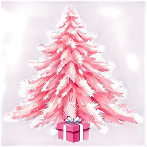 Soft Pink Christmas Tree Png Pym3 PNG Image