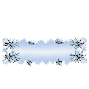 Soft Snow Border Png Jds55 PNG Image