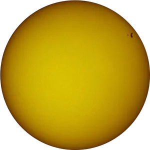 Solar Diskwith Sunspots PNG Image