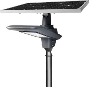 Solar Powered L E D Street Light PNG Image