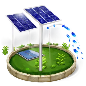 Solar Powered Water Pumps Png 06252024 PNG Image