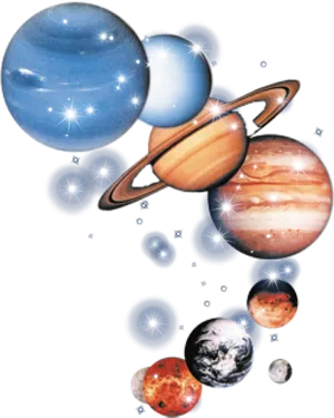 Solar_ System_ Planets_and_ Stars PNG Image