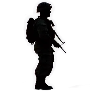 Soldier Standing Silhouette Png 59 PNG Image