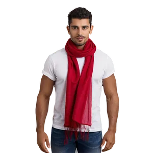 Solid Red Scarf Png 4 PNG Image