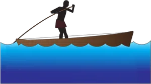 Solo Canoeistin Action PNG