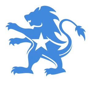 Somali_ Lion_with_ Star_ Emblem PNG Image