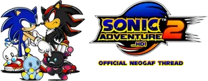 Sonic Adventure2 Game Characters Banner PNG Image