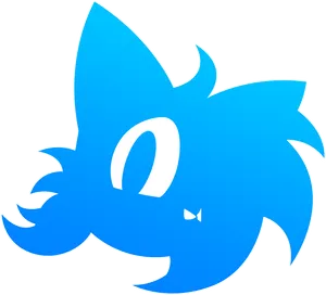 Sonic Silhouette Logo PNG Image