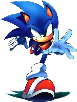 Sonic The Hedgehog Classic Pose PNG Image