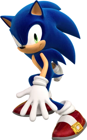 Sonic The Hedgehog Classic Pose PNG Image