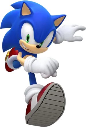 Sonic The Hedgehog Running Pose PNG Image