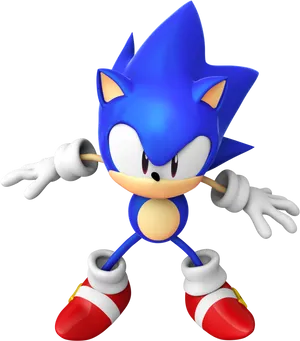 Sonicthe Hedgehog Classic Pose PNG Image