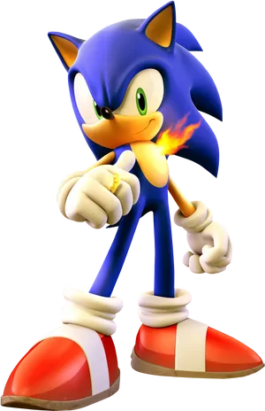 Sonicthe Hedgehog Classic Pose PNG Image