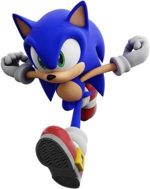 Sonicthe Hedgehog Running Adventure PNG Image