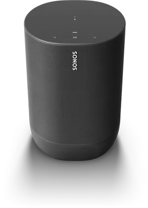 Sonos Smart Speaker Black PNG Image