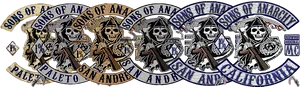 Sonsof Anarchy Patches Banner PNG Image